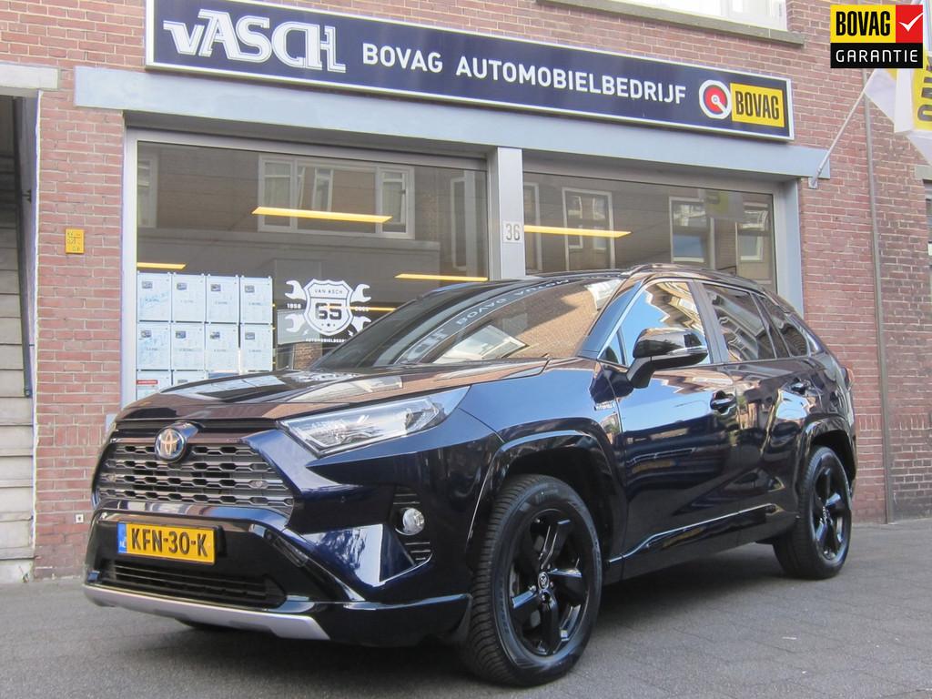 Toyota RAV4 2.5 Hybrid Dynamic Bi-Tone Bearlock JBL All In P, Auto's, 12 maanden, Gebruikt, 4 cilinders, Blauw