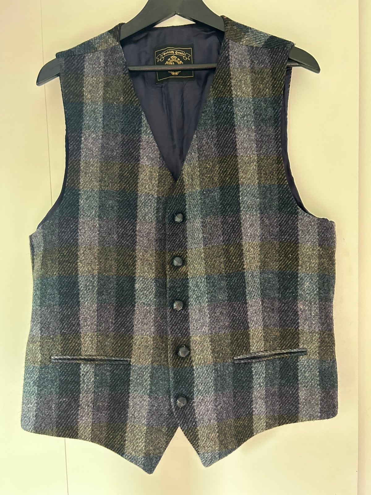 Tweed gilet maat 52 british house (harris), Ophalen of Verzenden, Zo goed als nieuw, Maat 52/54 (L)