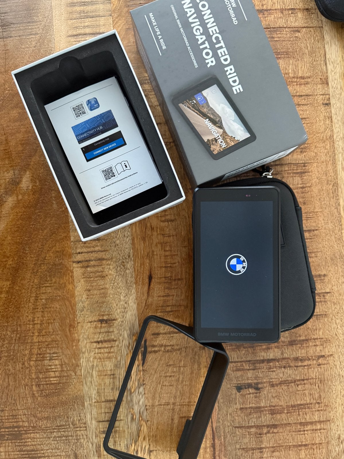 BMW ConnectedRide Navigator met opberghoes, zonneklep en doo, Ophalen of Verzenden, Gebruikt
