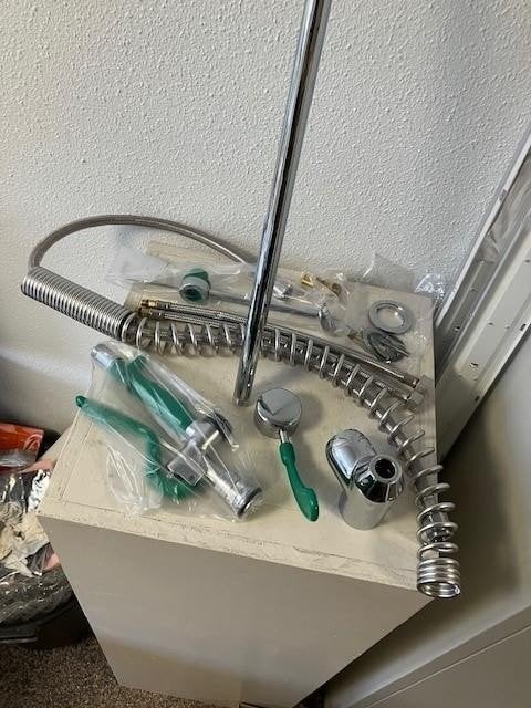 212. Keukenmengkraan vaatdouche spoelkeukenkraan, Ophalen of Verzenden, Nieuw, Wit, Handdoek