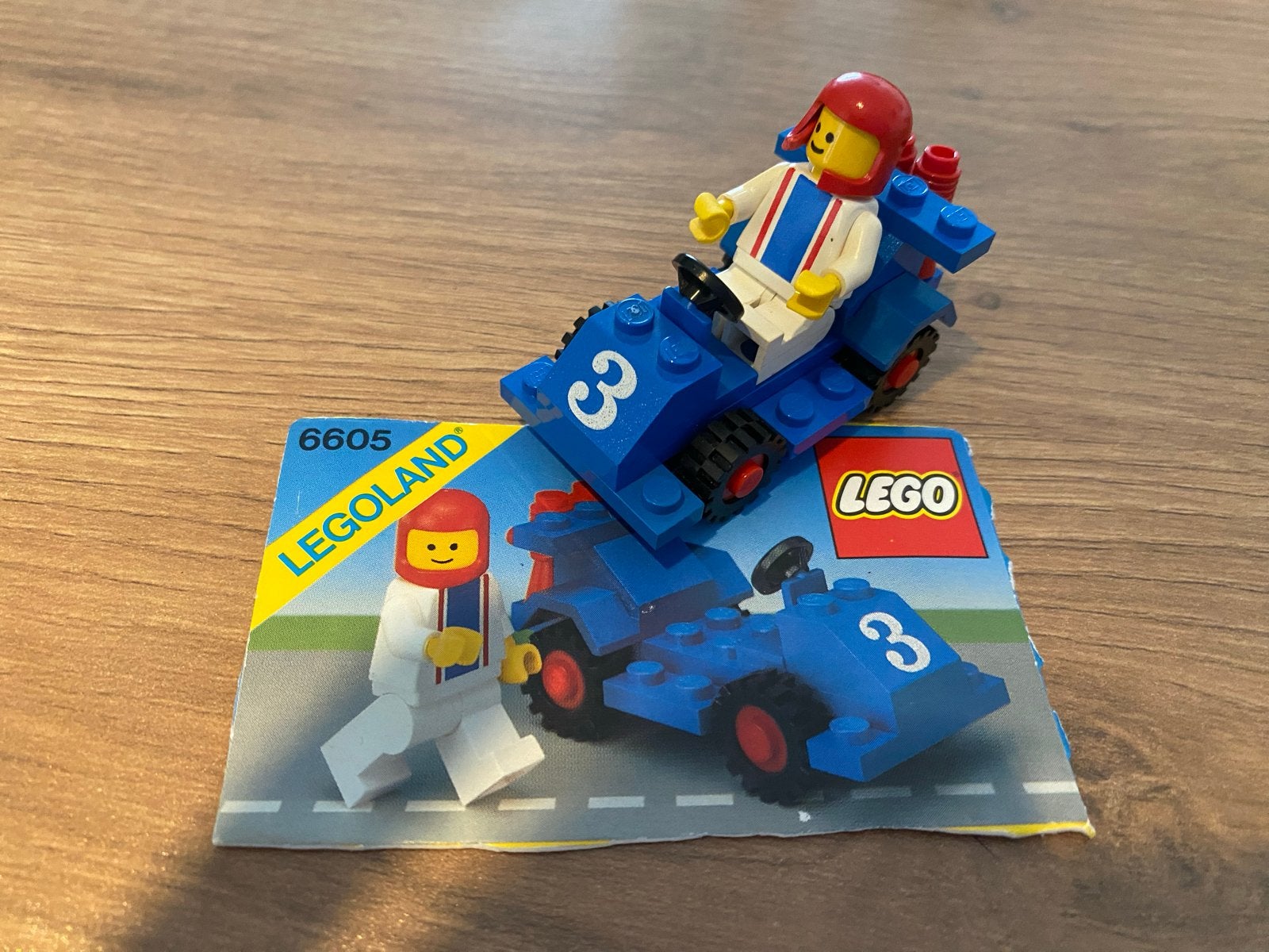 Lego Legoland 6605 Race Car met minifiguur, Gebruikt, Lego, Ophalen of Verzenden, LEGOLAND
