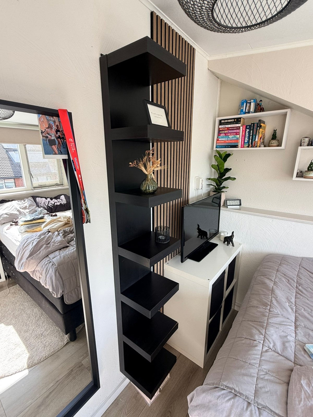 Ikea LACK wandrek zwartbruin, 30x190cm, Huis en Inrichting, Woonaccessoires | Wandplanken en Boekenplanken, Zo goed als nieuw