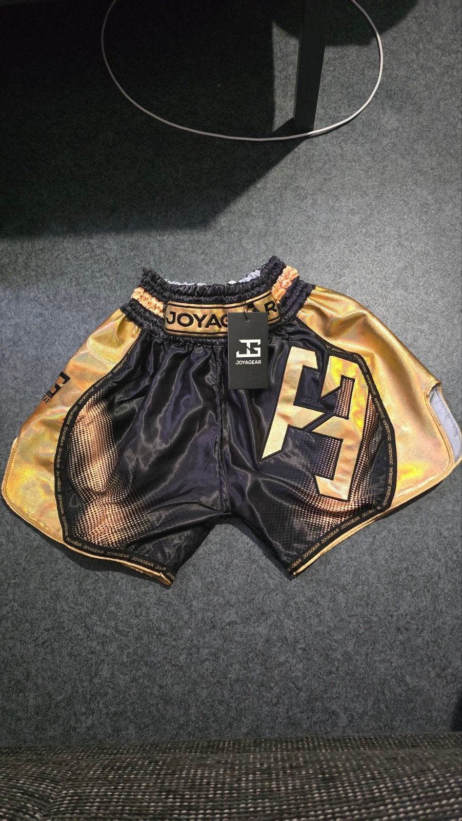 Joyagear Kickboks Broekje Maat L - Zwart/Goud, Overige, Nieuw, Maat L, Ophalen of Verzenden