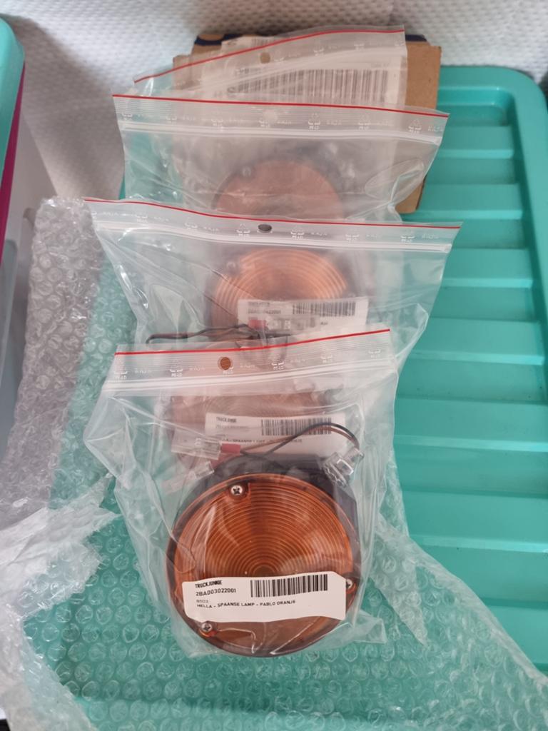 4x Nieuwe Hella Pablo Oranje Spaanse Lampen, Ophalen of Verzenden, Nieuw