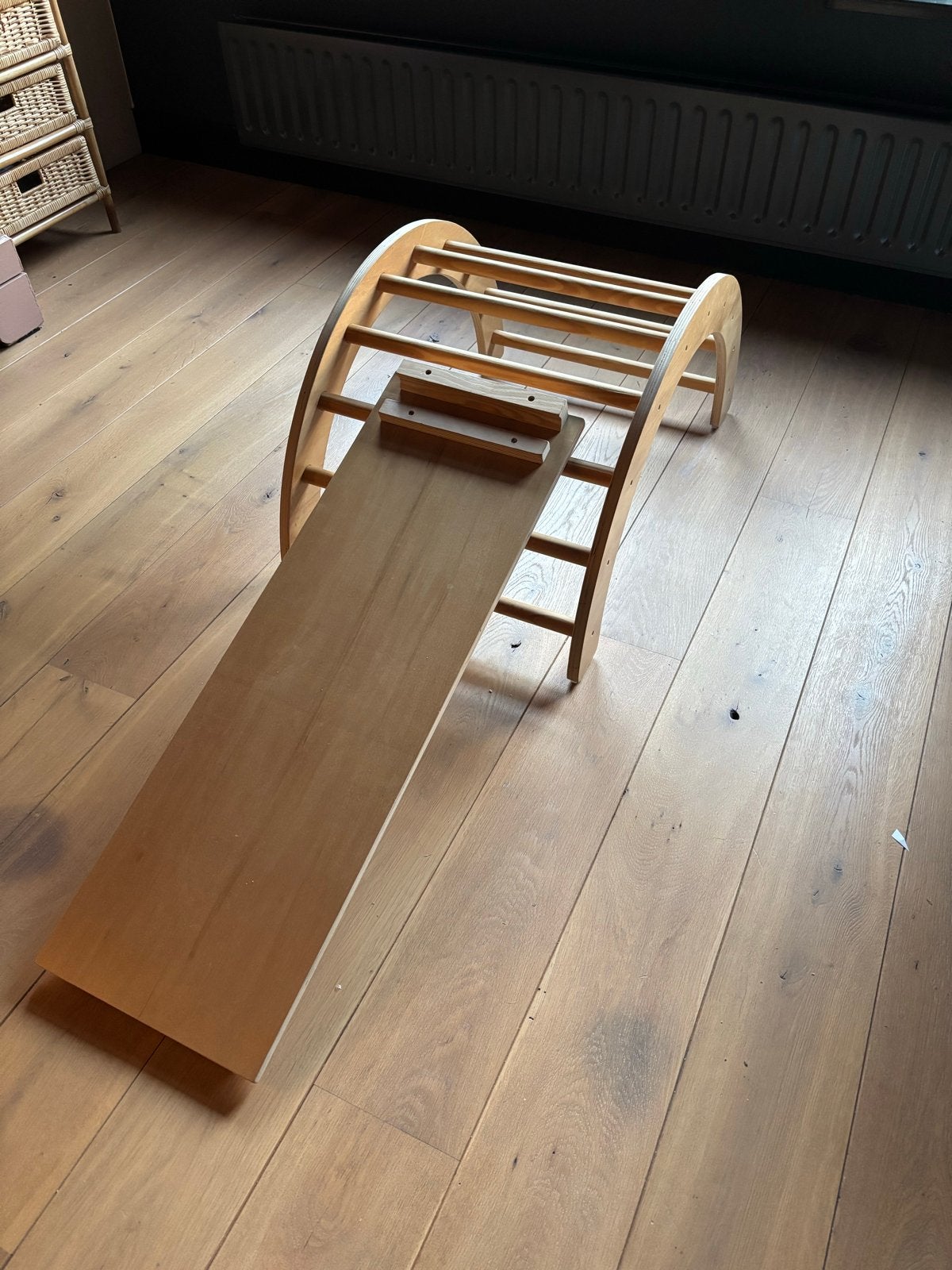 Houten Klimtoestel met Glijbaan - Speelgoed, Ophalen, Zo goed als nieuw