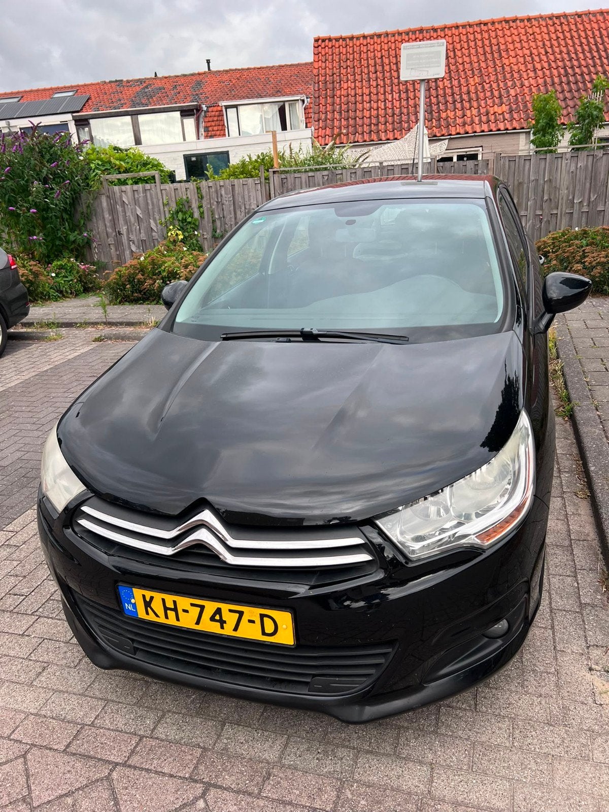 Citroën C4 1.4 VTI 2012 Zwart, Auto's, Citroën, 635 kg, Zwart, 1175 kg, Handgeschakeld