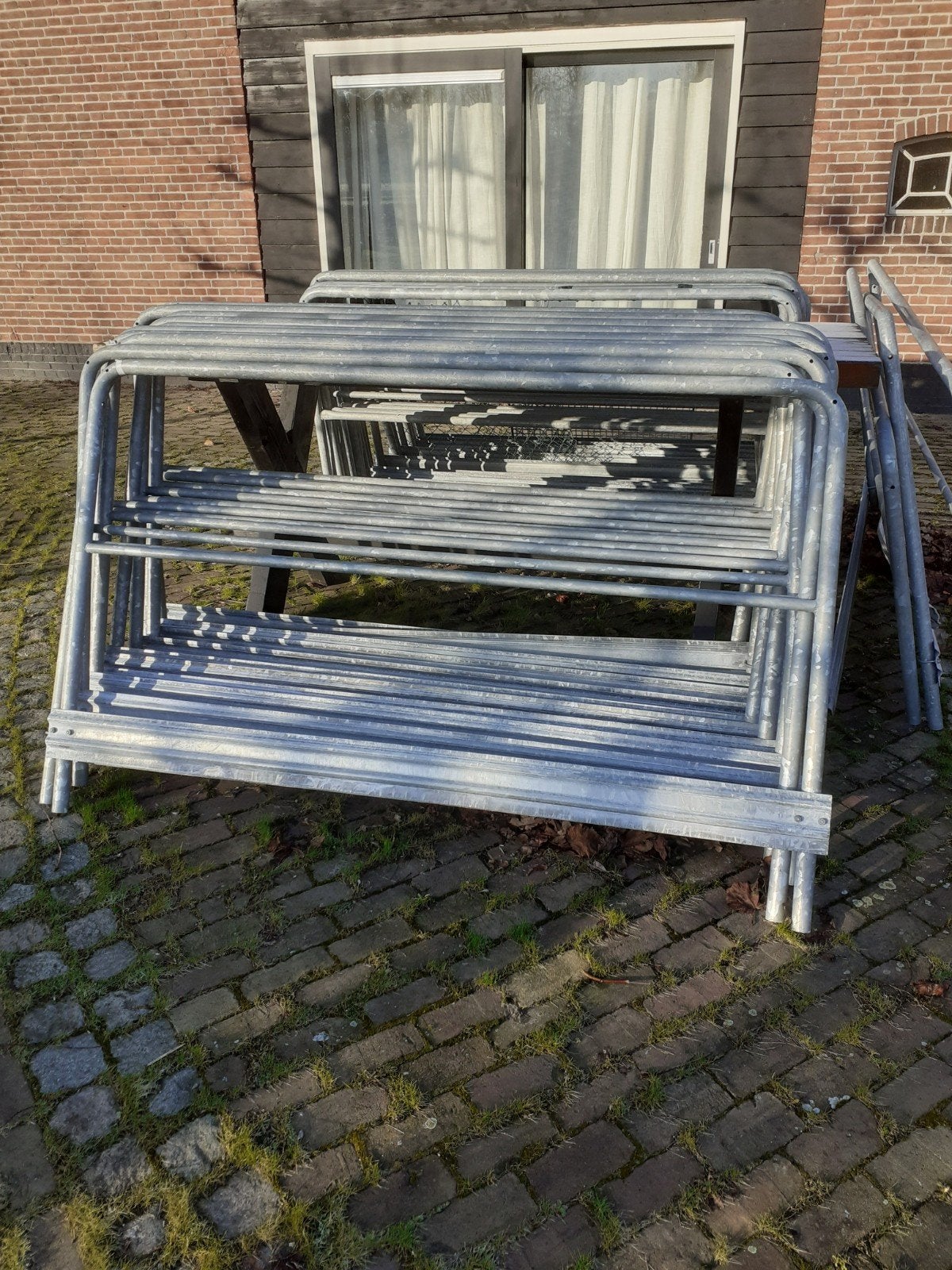 Gegalvaniseerd hekwerk, Tuin en Terras, Ophalen, IJzer, Spijlenhekwerk