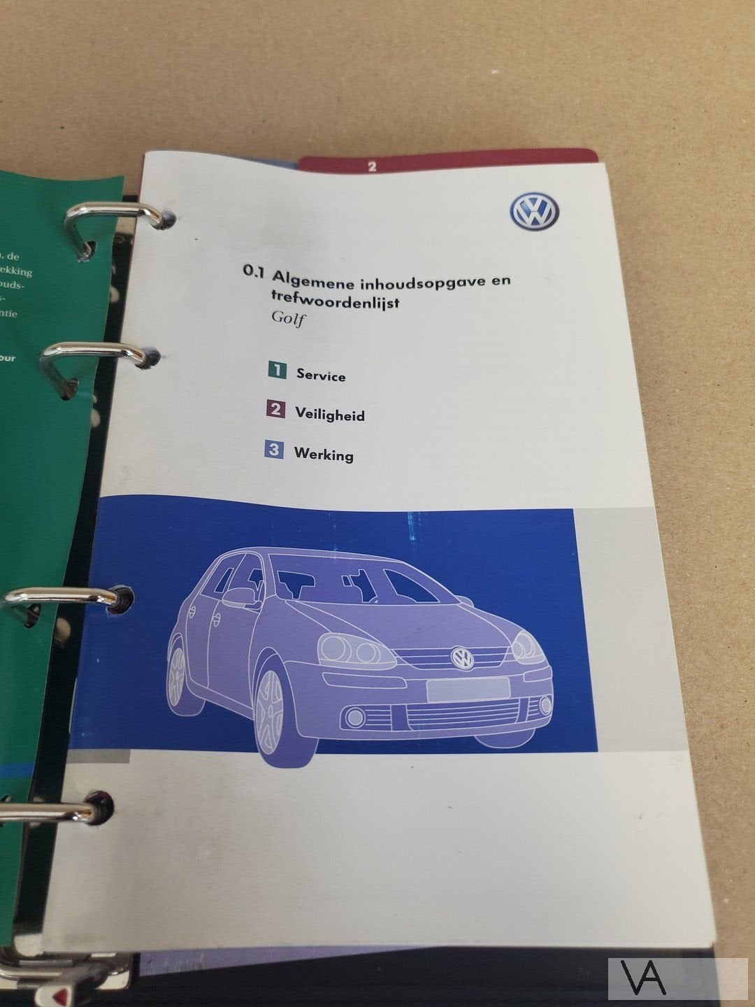 VW Golf 5 2003 - 2008 handleiding instructieboekje in map, Auto diversen, Handleidingen en Instructieboekjes, Ophalen of Verzenden
