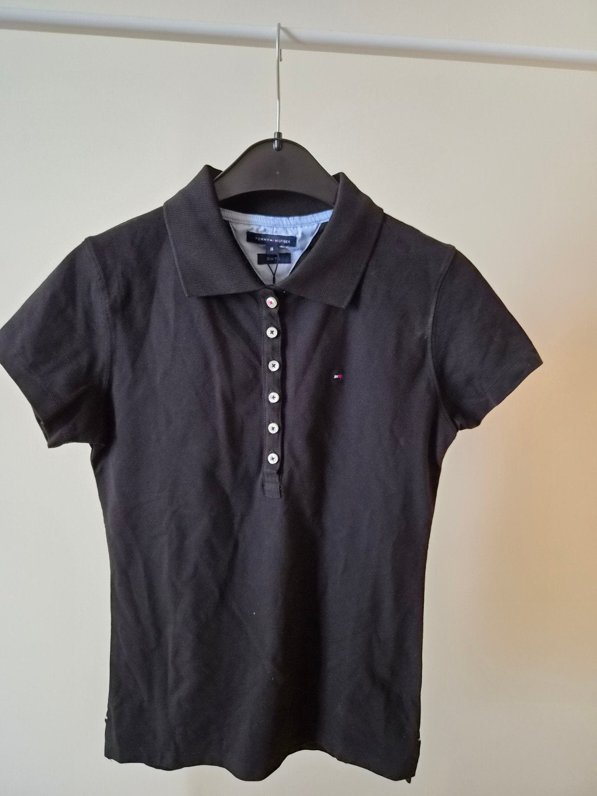 Tommy Hilfiger Polo Shirt Zwart Maat M - Nieuw met kaartjes, Maat 38/40 (M), Zwart, Onbekend, Nieuw
