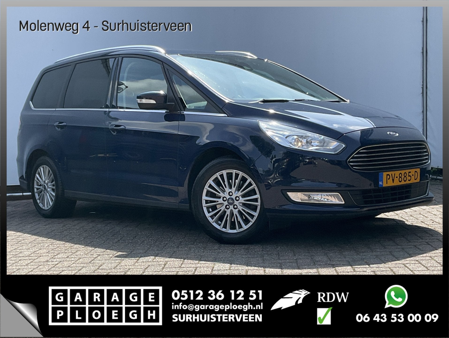 Ford Galaxy 1.5 Titanium 7-Pers Trekhaak Cruise Carplay Stoe, Auto's, Voorwielaandrijving, 15 km/l, Euro 6, 4 cilinders