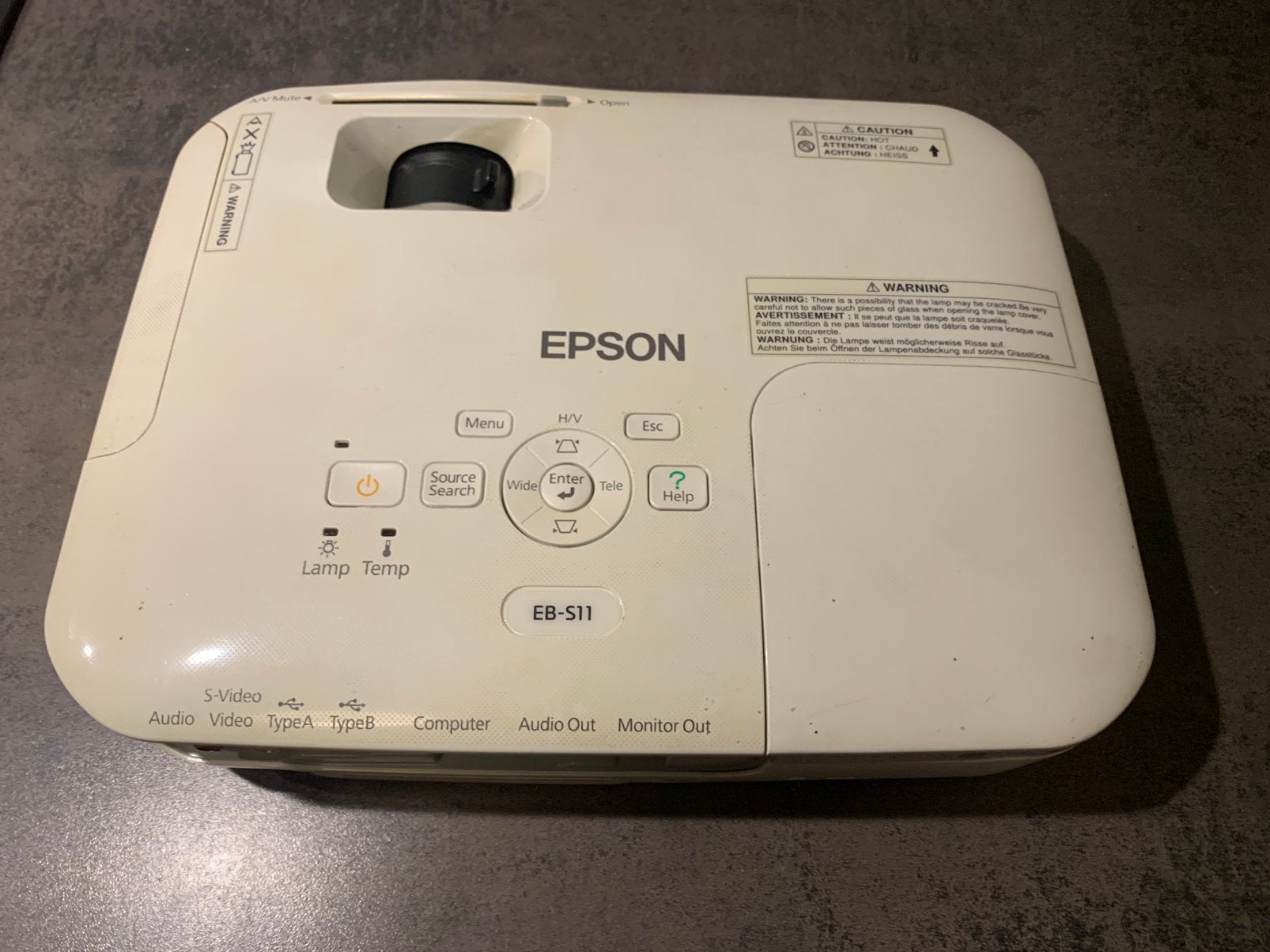 Epson EB 611 Beamer wit, Ophalen of Verzenden, Zo goed als nieuw, Overige resoluties