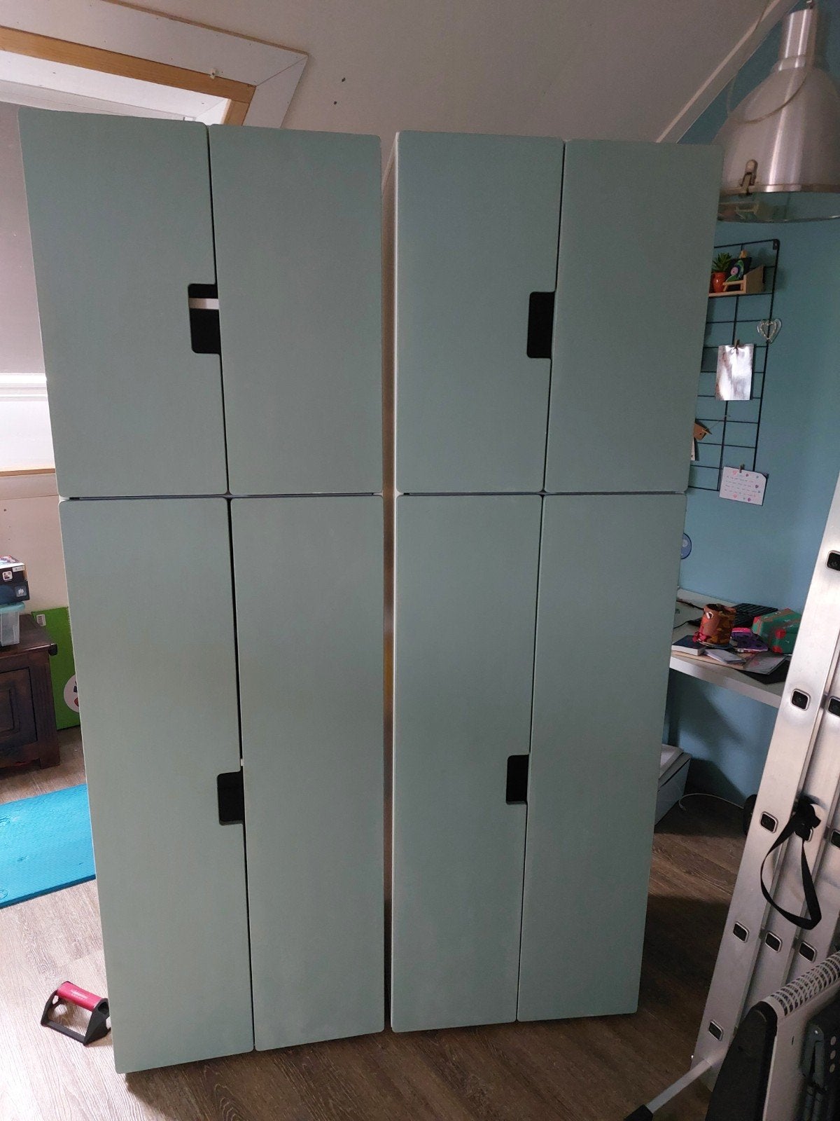 IKEA Stuva kasten met groene kalk uitstraling deurtjes, Ophalen, Overige materialen, Met deur(en), 50 tot 100 cm