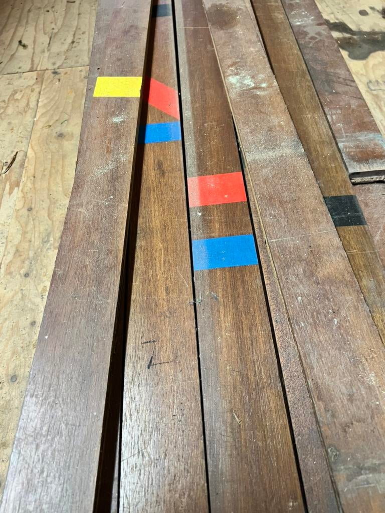 Vloerdelen sporthal, Ophalen, Vloerdelen of -planken, Zo goed als nieuw, 10 m² of meer