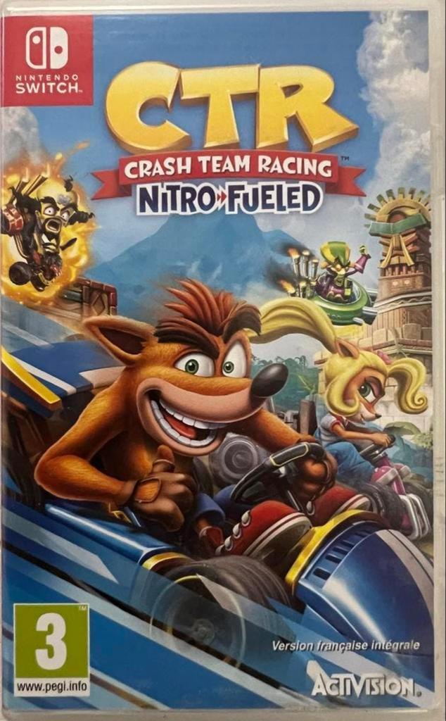 Crash Team Racing Nitro-Fueled - Nintendo Switch, Spelcomputers en Games, Games | Nintendo Switch, Zo goed als nieuw, Racen en Vliegen