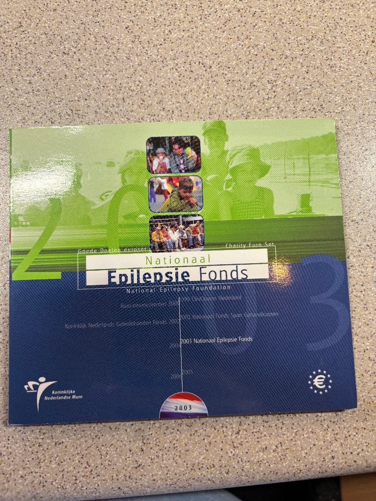 Goede Doelen set Epilepsie Fonds 2003 BU, Ophalen of Verzenden, Koningin Beatrix, Euro's, Setje