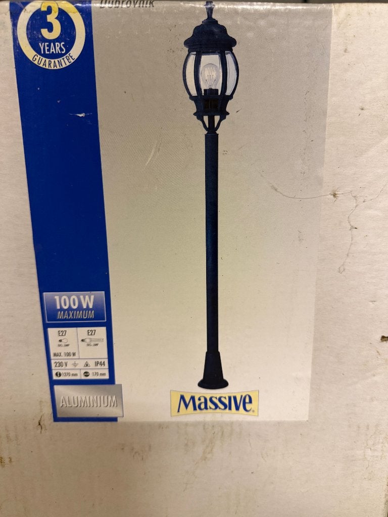 tuinlantaarn (nooit gebruikt), Ophalen, Staande lamp, Nieuw, Netvoeding