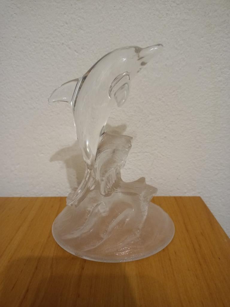 Vintage Cristal d'Arques dolfijnbeeldje, Ophalen of Verzenden