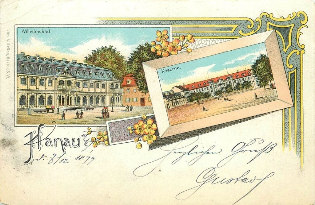 379-165-041 Hanau Litho, Verzenden, Voor 1920, Duitsland
