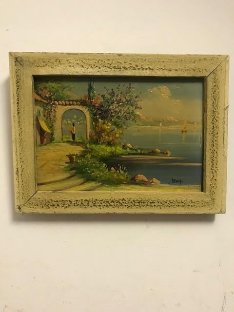 Schilderij 'Mediterraan' tafereel, Ophalen of Verzenden