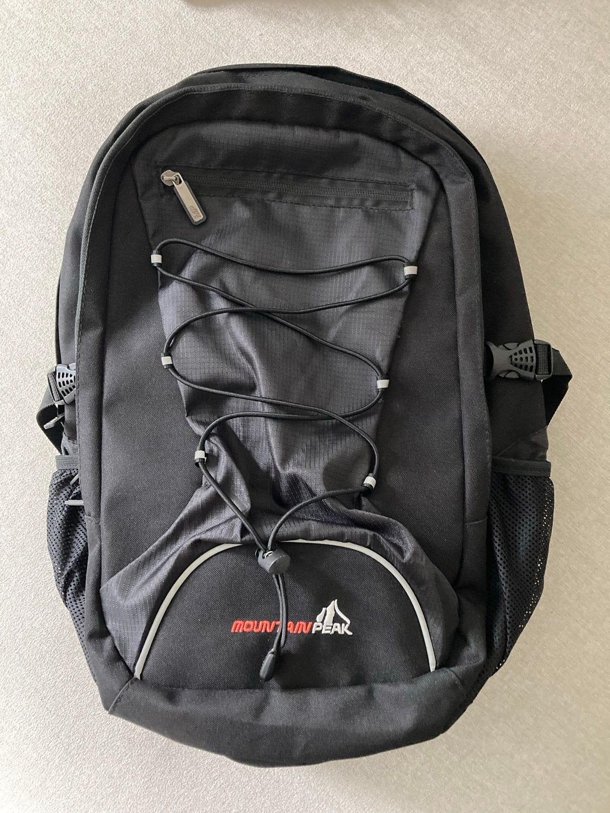 Zwarte Mountain Peak Rugzak, Sieraden, Tassen en Uiterlijk, Tassen | Rugtassen, 25 tot 40 cm, Ophalen of Verzenden, Zo goed als nieuw