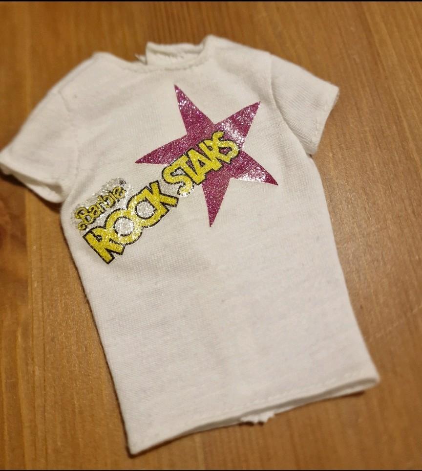 Barbie Rock Stars shirtje - Vintage Barbie kleding, Ophalen of Verzenden, Gebruikt