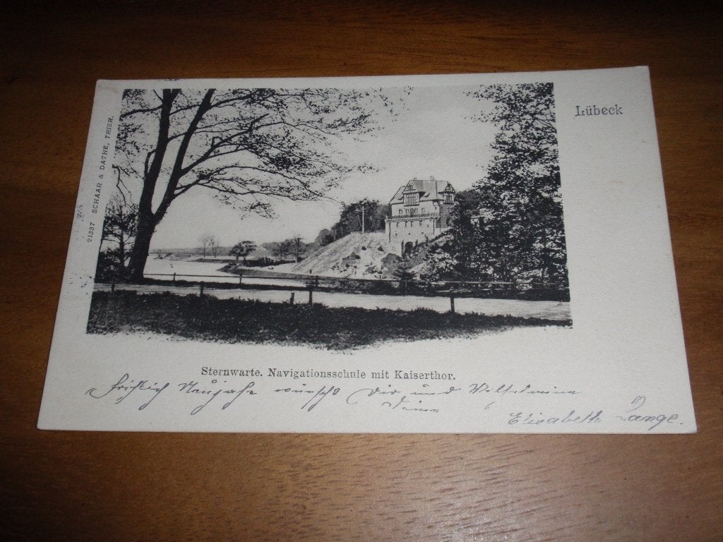Lübeck Sterrenwacht Duitsland 1901, Verzenden, Voor 1920, Gelopen, Duitsland