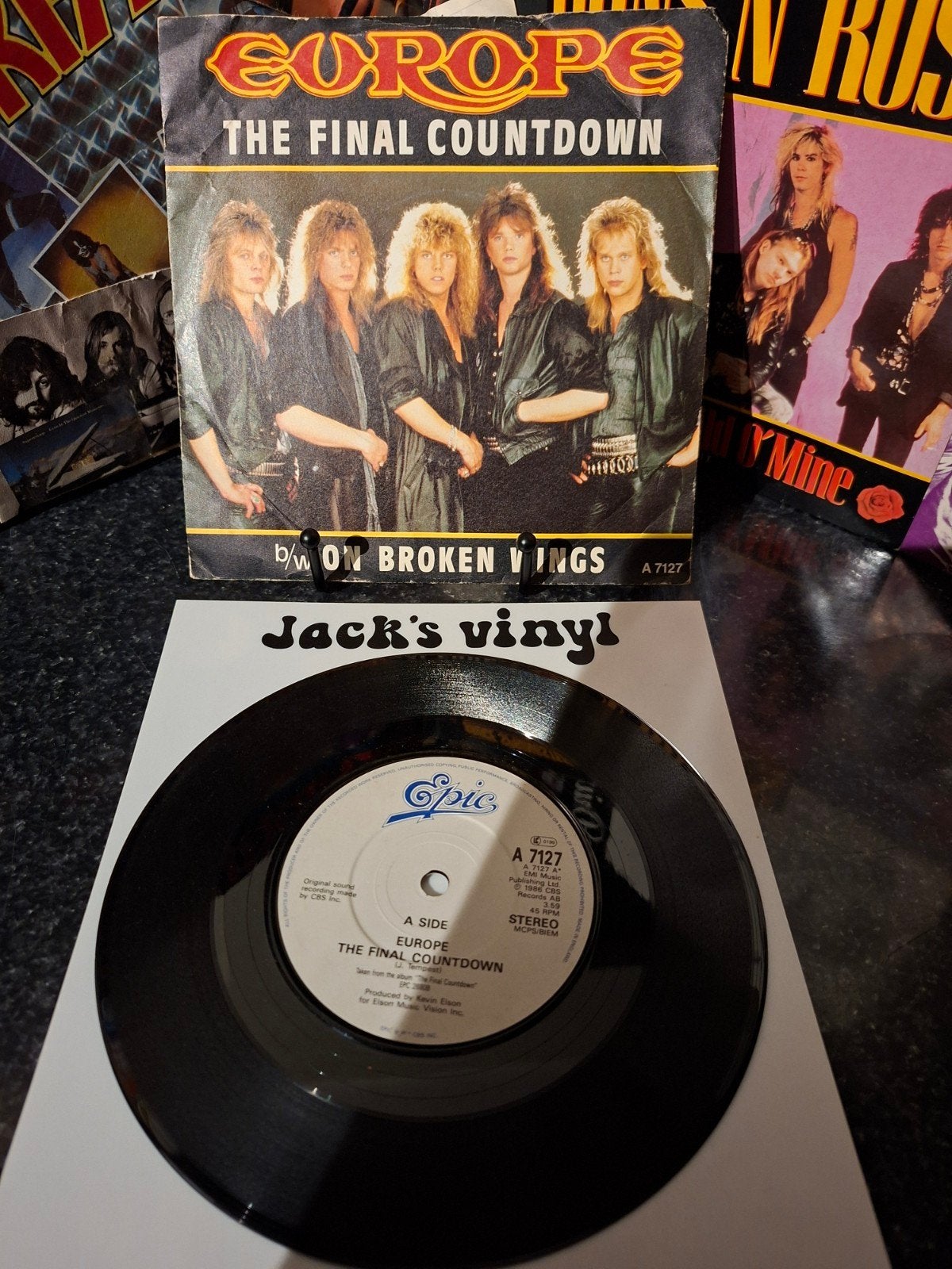 Europe - The Final Countdown  1986), Gebruikt, 7 inch, Ophalen of Verzenden, Fotohoes