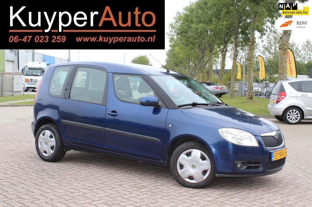 Skoda Roomster 1.2 AIRCO, Auto's, Voorwielaandrijving, Gebruikt, Metallic lak, Blauw