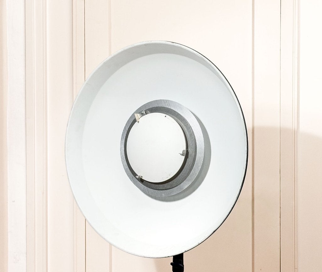 Platte lichtgewicht 'Beautydish', Hensel reflector 60 cm, Gebruikt, Inclusief draagtas, Overige typen, Ophalen of Verzenden