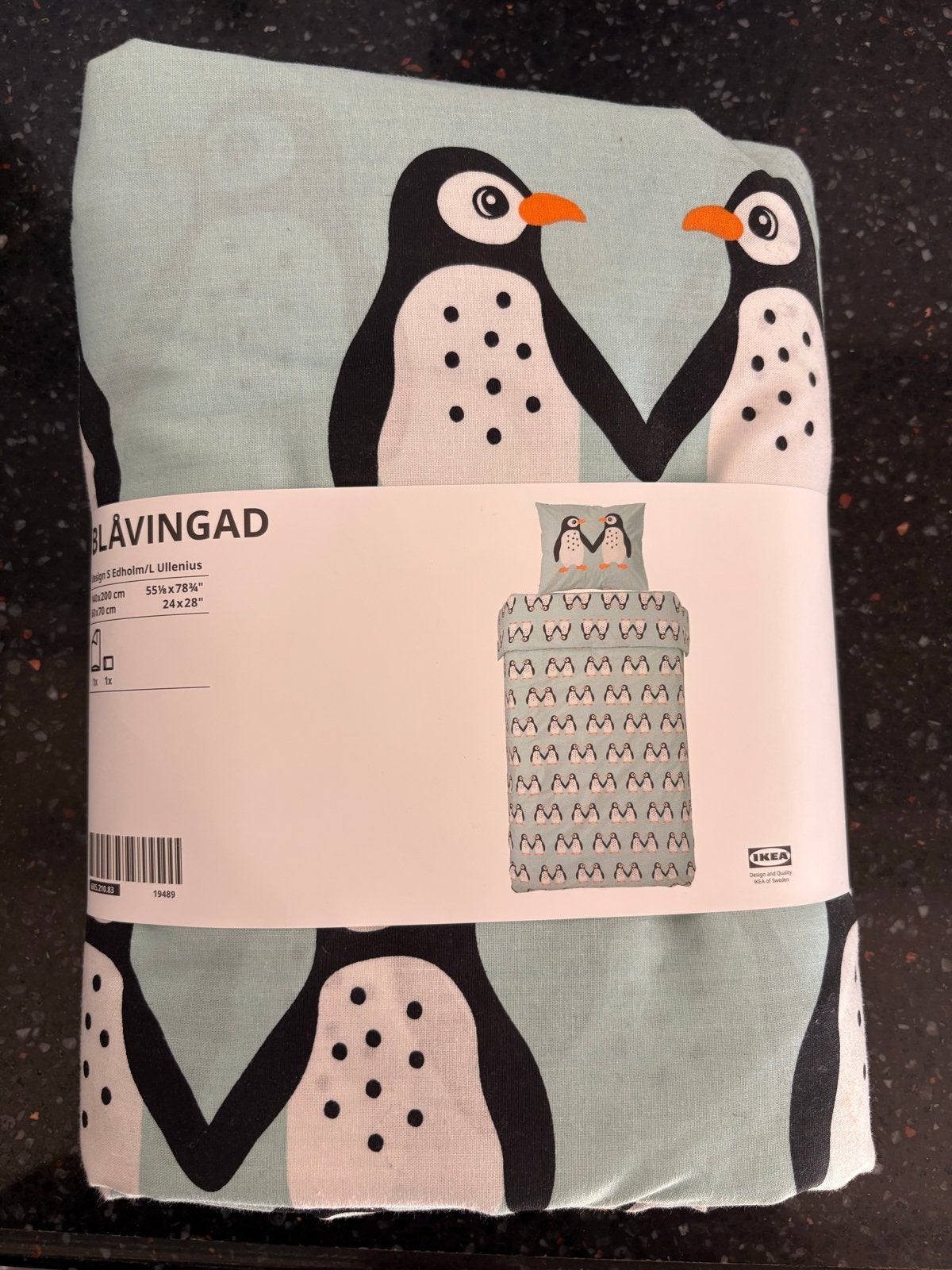 NIEUW! Dekbedovertrek met pinguïns 140x200 cm, Nieuw, Ophalen of Verzenden, IKEA, Ademend