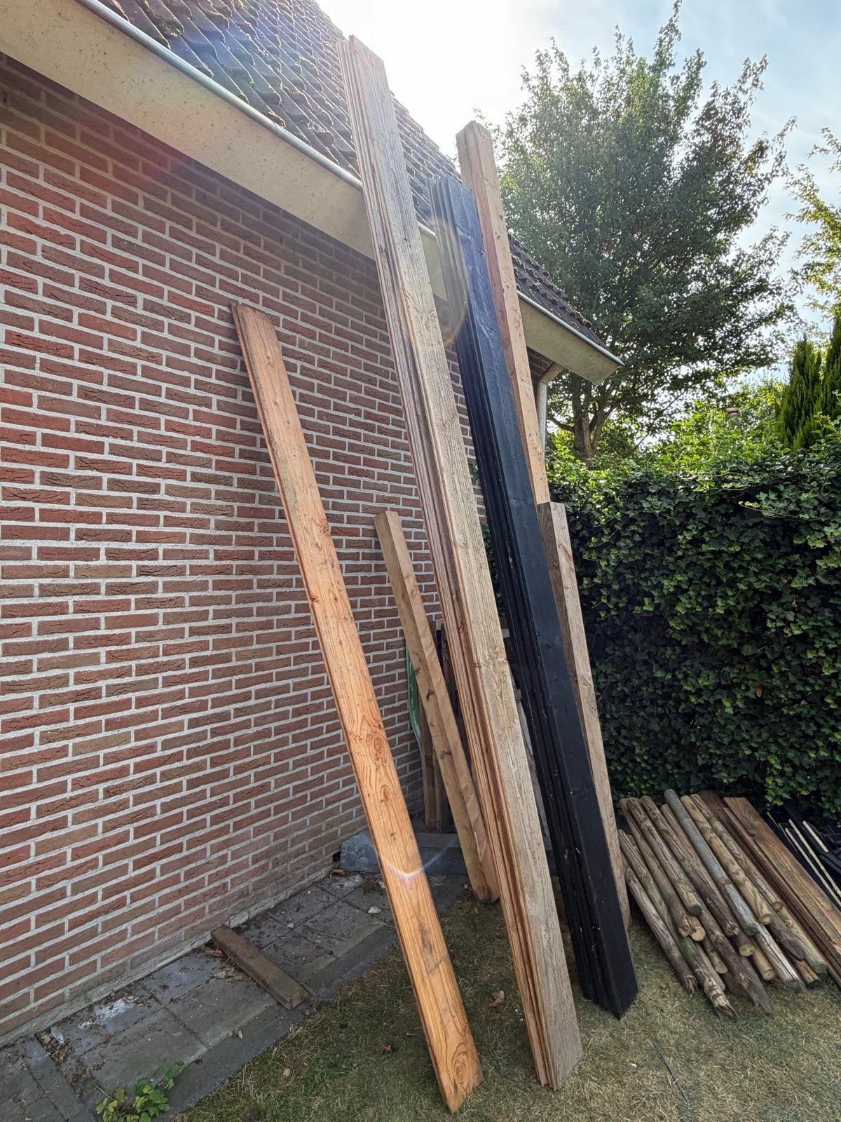Diverse douglas houten planken en palen te koop, Doe-het-zelf en Verbouw, Ophalen, Nieuw, Plank, Overige houtsoorten