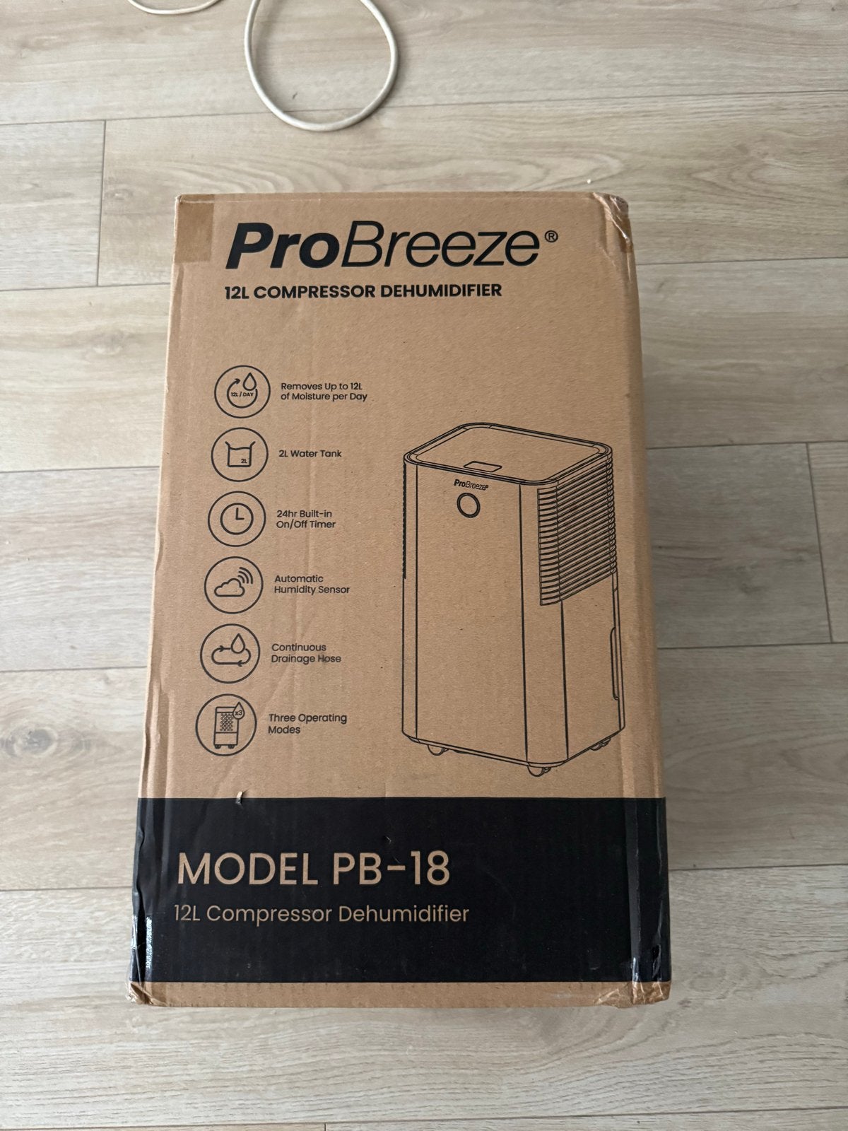 ProBreeze 12L Compressor Luchtontvochtiger PB-18, Ophalen of Verzenden, Nieuw, Luchtontvochter