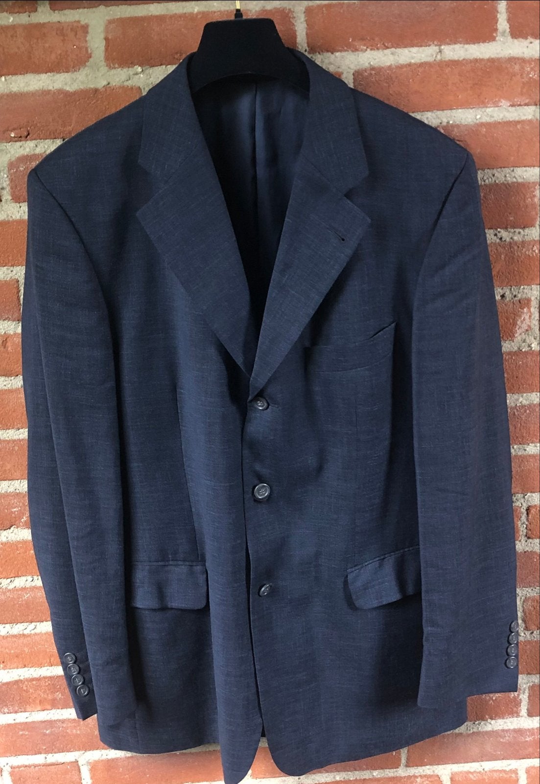 ZGAN Strellson Blazer/ jasje Mt 52 Blauw Wol Linnenmix, Kleding | Heren, Ophalen of Verzenden, Zo goed als nieuw, Maat 52/54 (L)