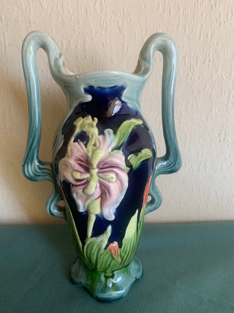 Mooie jugendstil mantelvaas, gemerkt JS, Ophalen of Verzenden