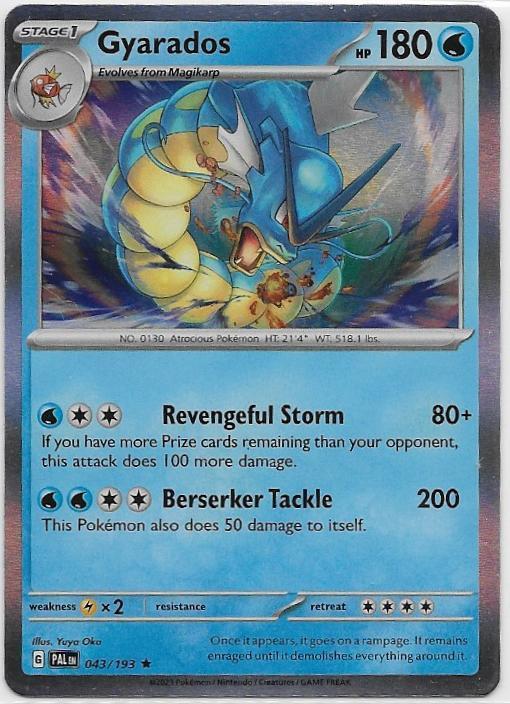Paldea Evolved,  Gyarados [holo] 43/193, Verzenden, Nieuw, Losse kaart