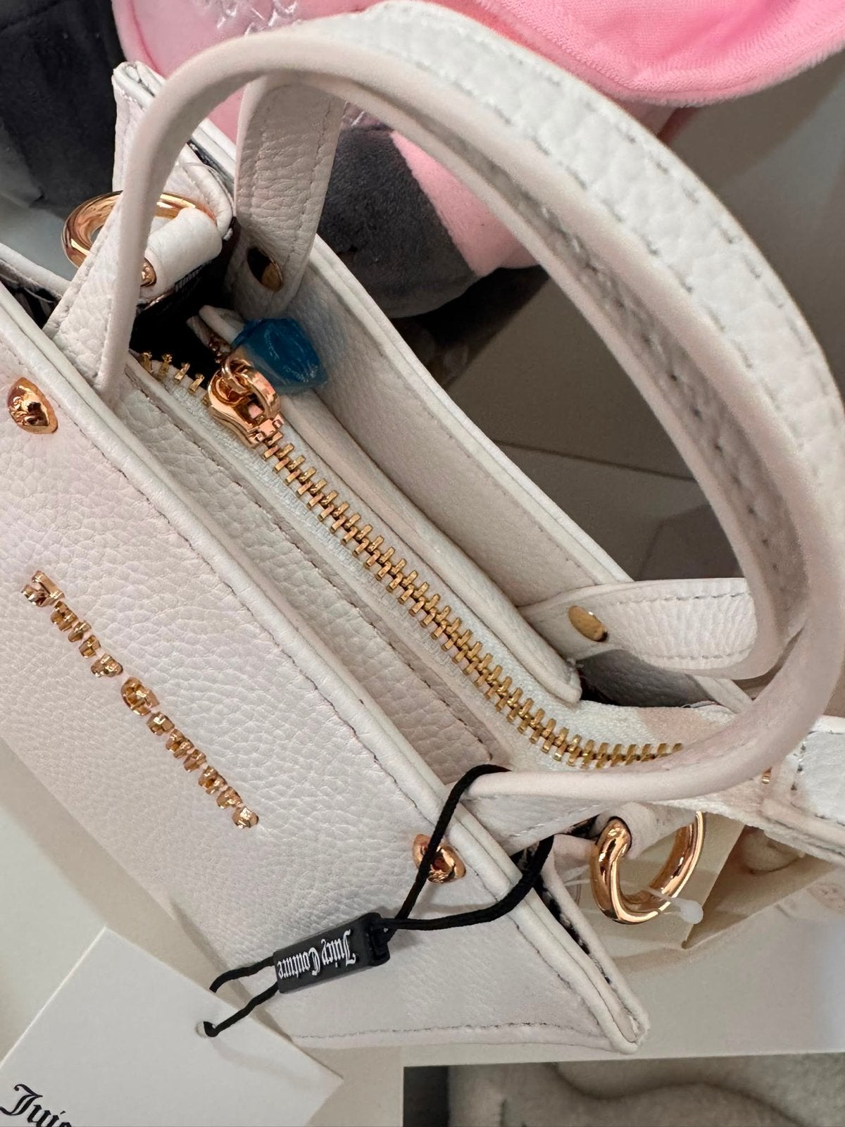 Nieuwe Juicy Couture Handtas - Wit met Gouden Details, Sieraden, Tassen en Uiterlijk, Tassen | Damestassen, Ophalen of Verzenden