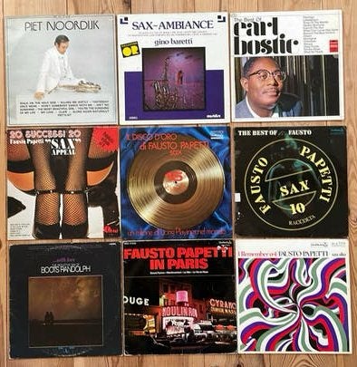 Partij Saxofoon Jazz Fausto Papetti enz, Ophalen of Verzenden, Gebruikt, 12 inch, Jazz