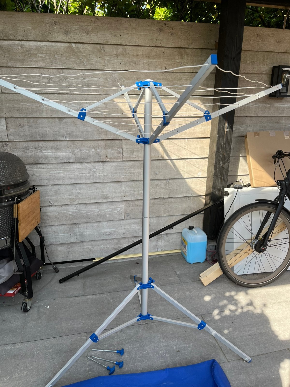 Camping droogmolen, Tuin en Terras, Droogmolens en Wasrekken, Ophalen, Zo goed als nieuw, Droogmolen