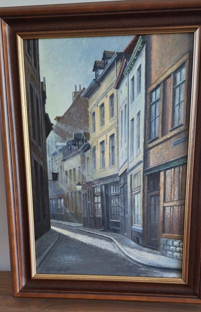 Stokstraat Maastricht, Antiek en Kunst, Kunst | Schilderijen | Klassiek, Ophalen