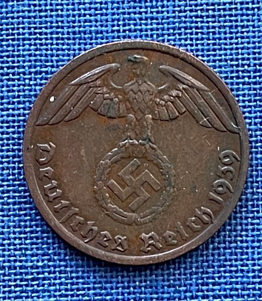 Te koop 1 Reichspfennig Duitsland jaar 1939 A, Verzenden, Duitsland