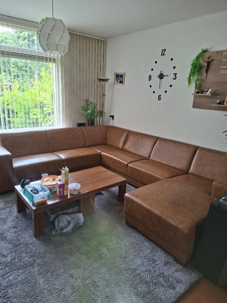 Grote u bank 250x350x160 *Gratis ophalen*, Huis en Inrichting, Banken | Bankstellen, Ophalen, Gebruikt, Vierpersoons of meer