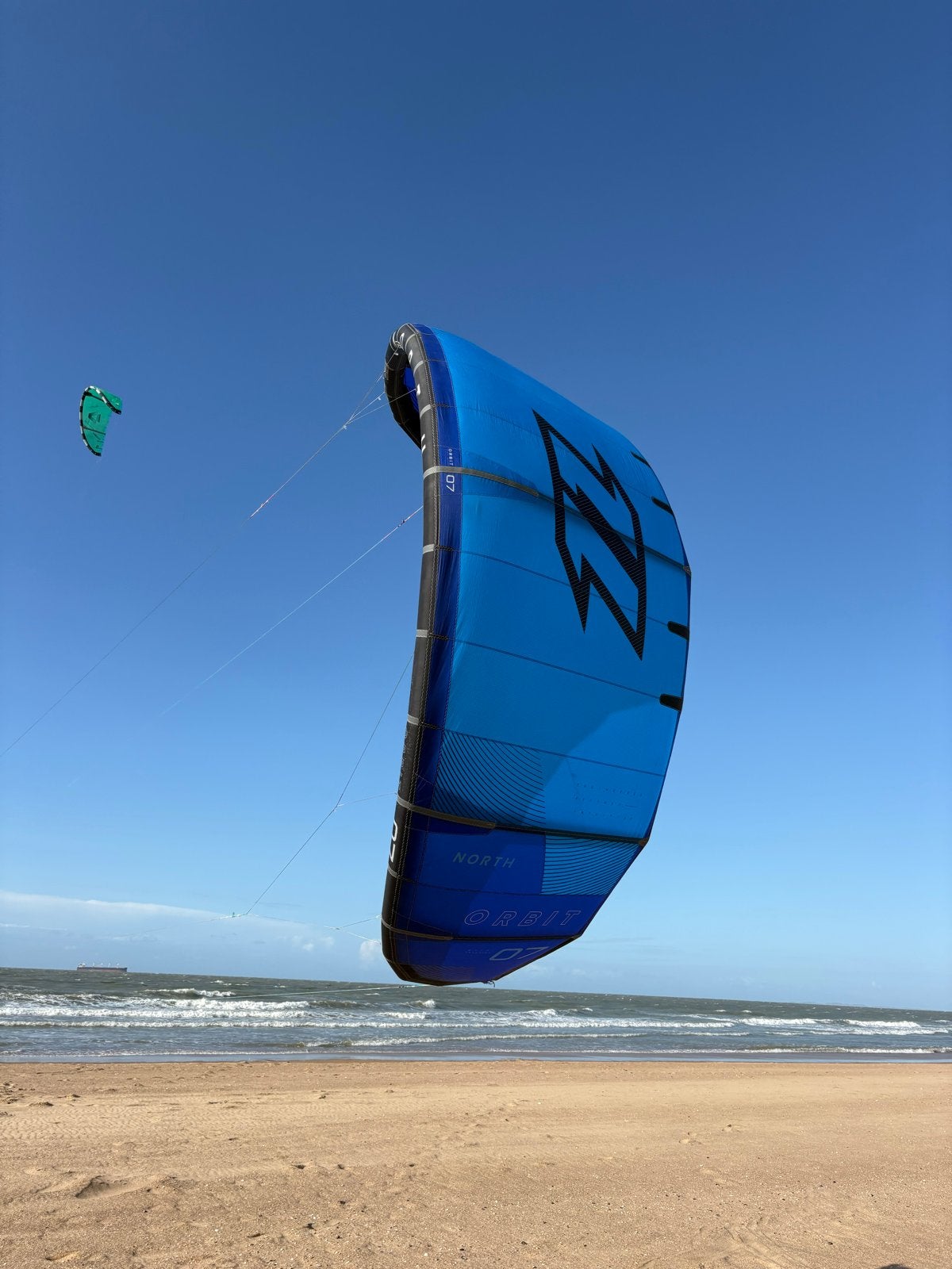 North Orbit 2023 7m blue, Watersport en Boten, Kitesurfen, Geen board, Ophalen of Verzenden, Zo goed als nieuw, Kite