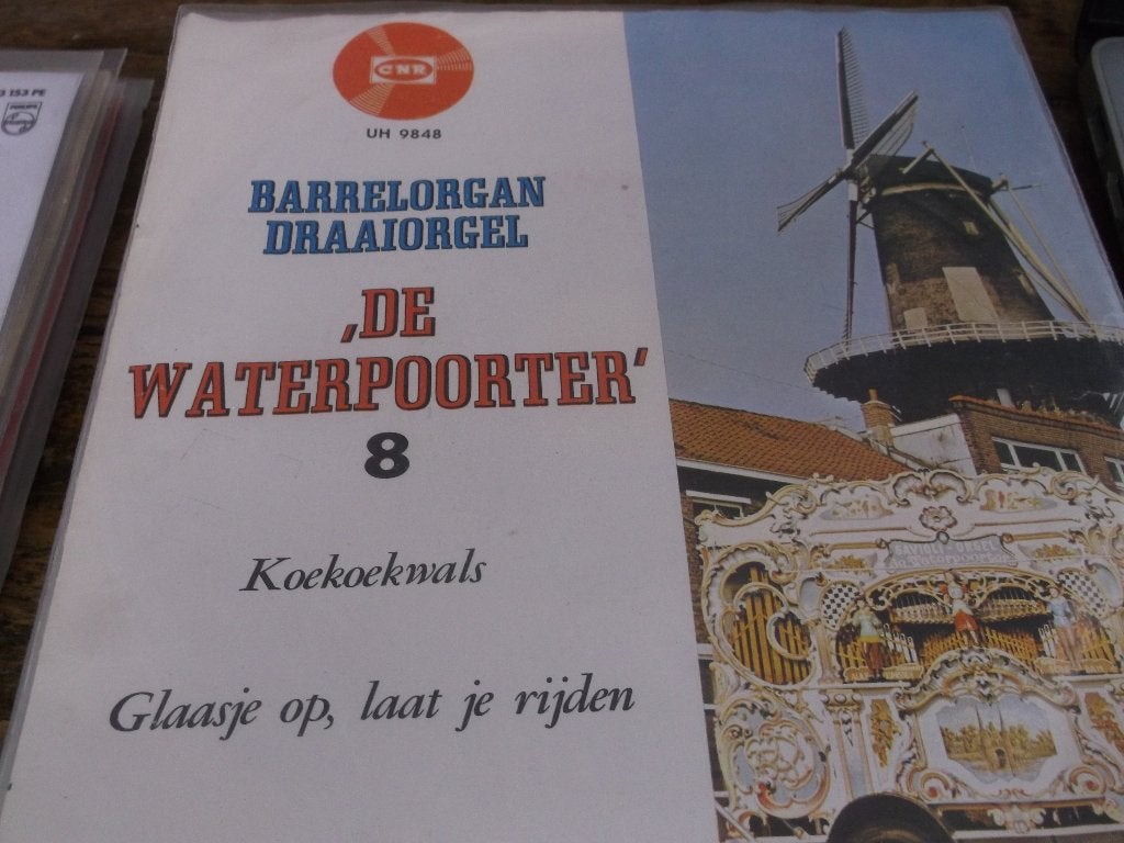 draaiorgel De waterpoorter 148, Ophalen of Verzenden, Gebruikt, 7 inch, Nederlandstalig