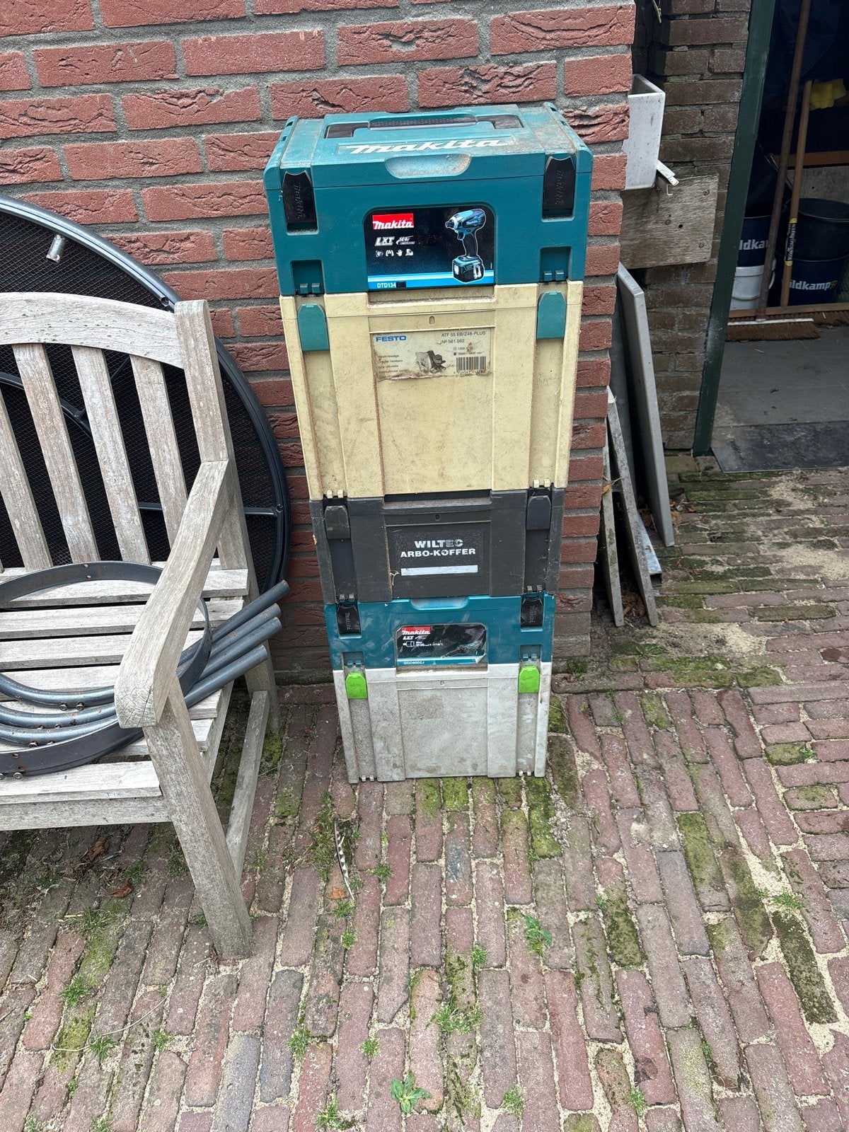 Makita, Festool, Wiltec gereedschapskisten, Gebruikt, Bak of Kist, Minder dan 50 cm, Ophalen of Verzenden