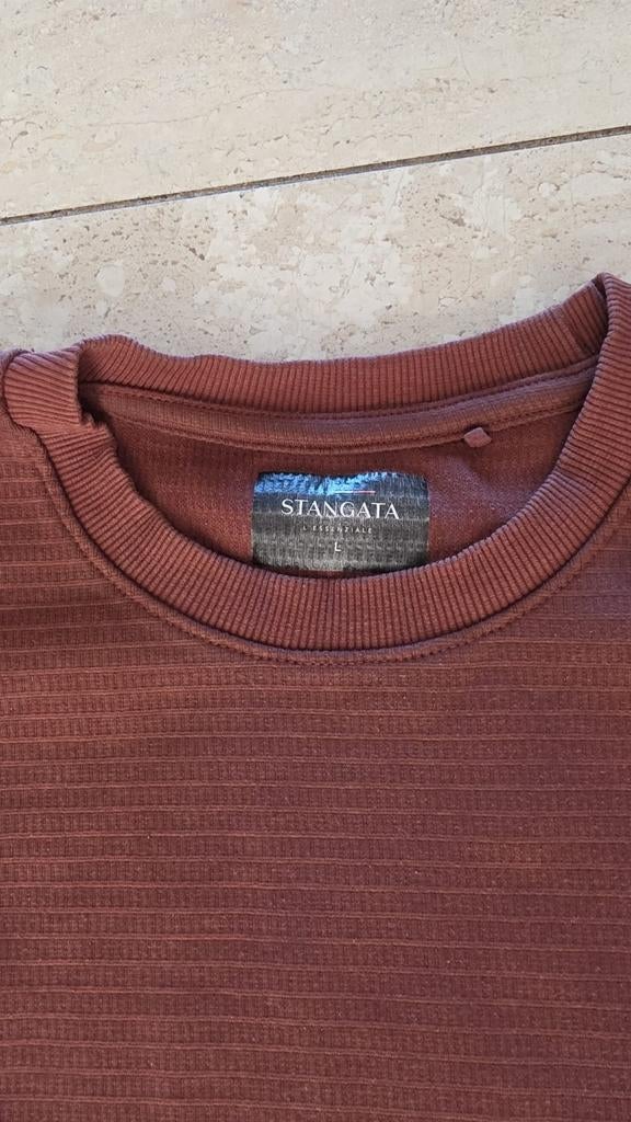 Stangata Essentials Sweater Maat L - Bruin, Kleding | Heren, Maat 52/54 (L), Bruin, Ophalen of Verzenden, Zo goed als nieuw
