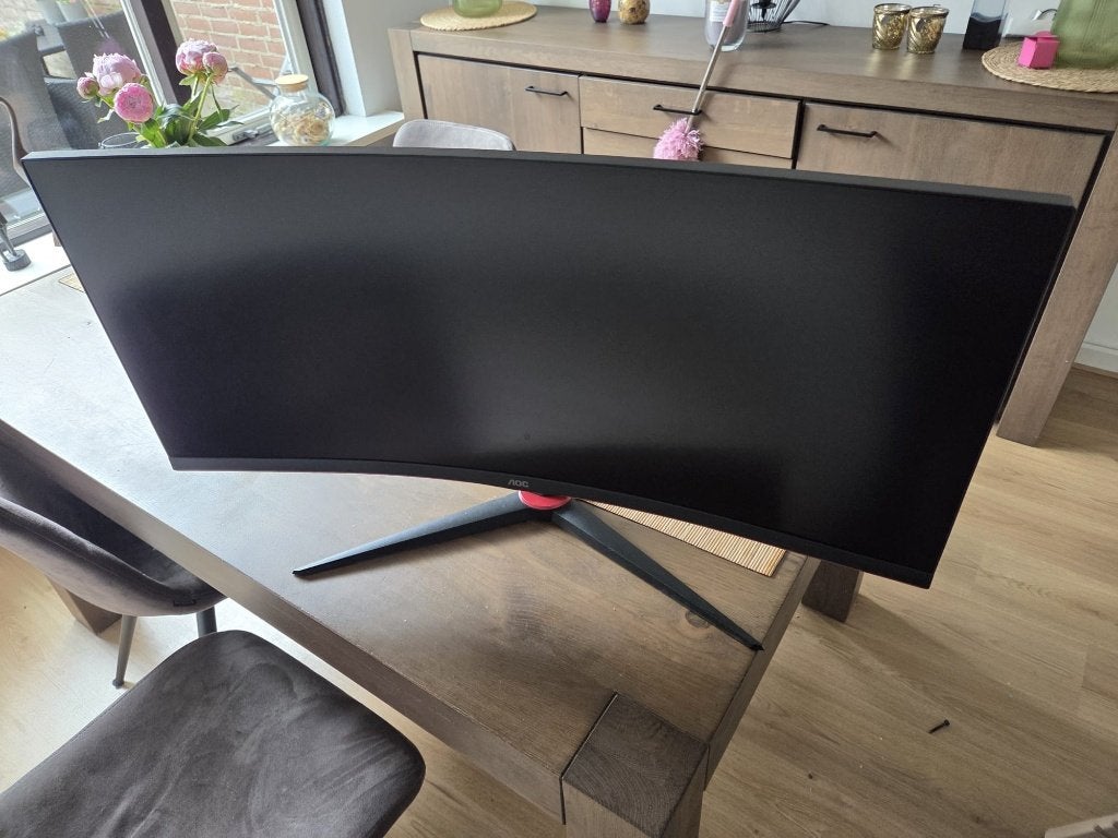 AOC cu34g2x/BK Ultra wide monitor, Computers en Software, Monitoren, Zo goed als nieuw, 101 t/m 150 Hz, DisplayPort, HDMI, Gaming