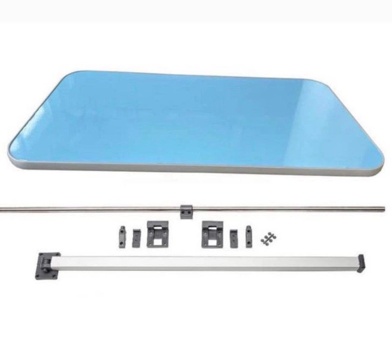 Blauwe glittertafel tafel + inklapbare poten Caravan Camper, Caravans en Kamperen, P, P, P, Nieuw