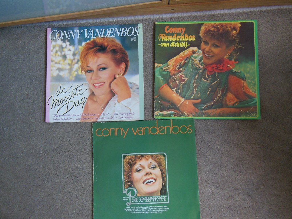 3 x CONNY van den BOS  LP, LP, Gebruikt, Levenslied of Smartlap, 12 inch