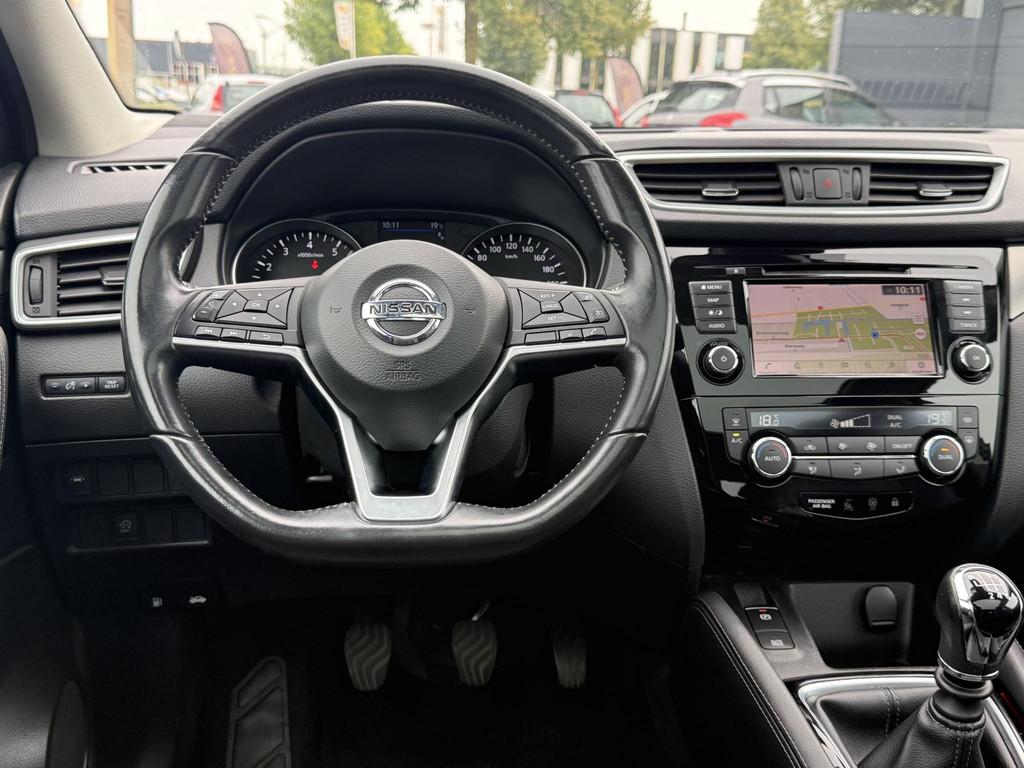 Nissan Qashqai 1.3 DIG-T Tekna + 2e Eigenaar,Pano,Navi,Camer, Auto's, Voorwielaandrijving, 687 kg, Gebruikt, Euro 6