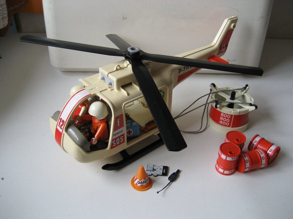 playmobil sos helikopter, Kinderen en Baby's, Speelgoed | Playmobil, Ophalen of Verzenden, Gebruikt